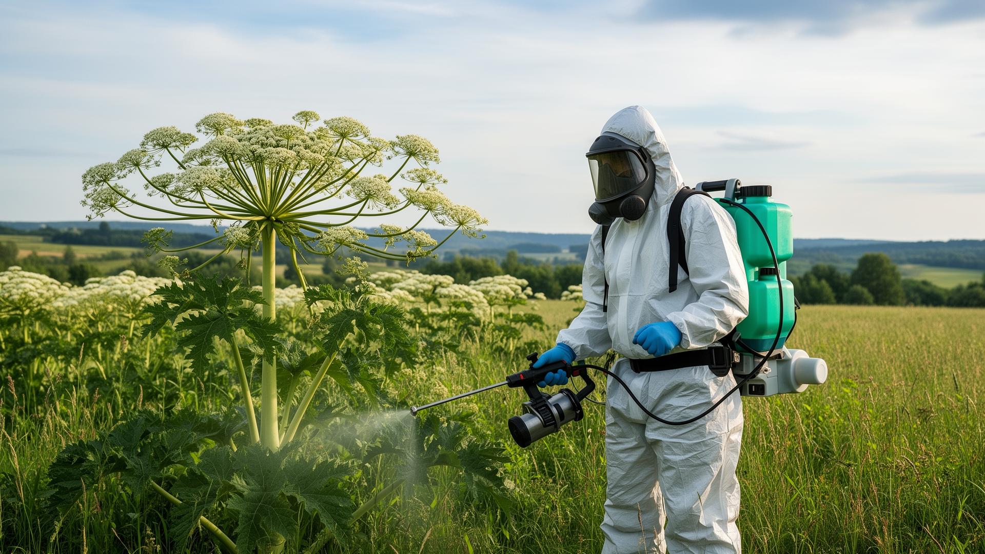 Обработка борщевика на участке